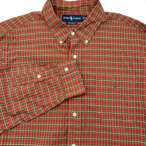 Ralph Lauren Custom Fit Men's Multicolor‎ Check Long Sleeve XL Button Down